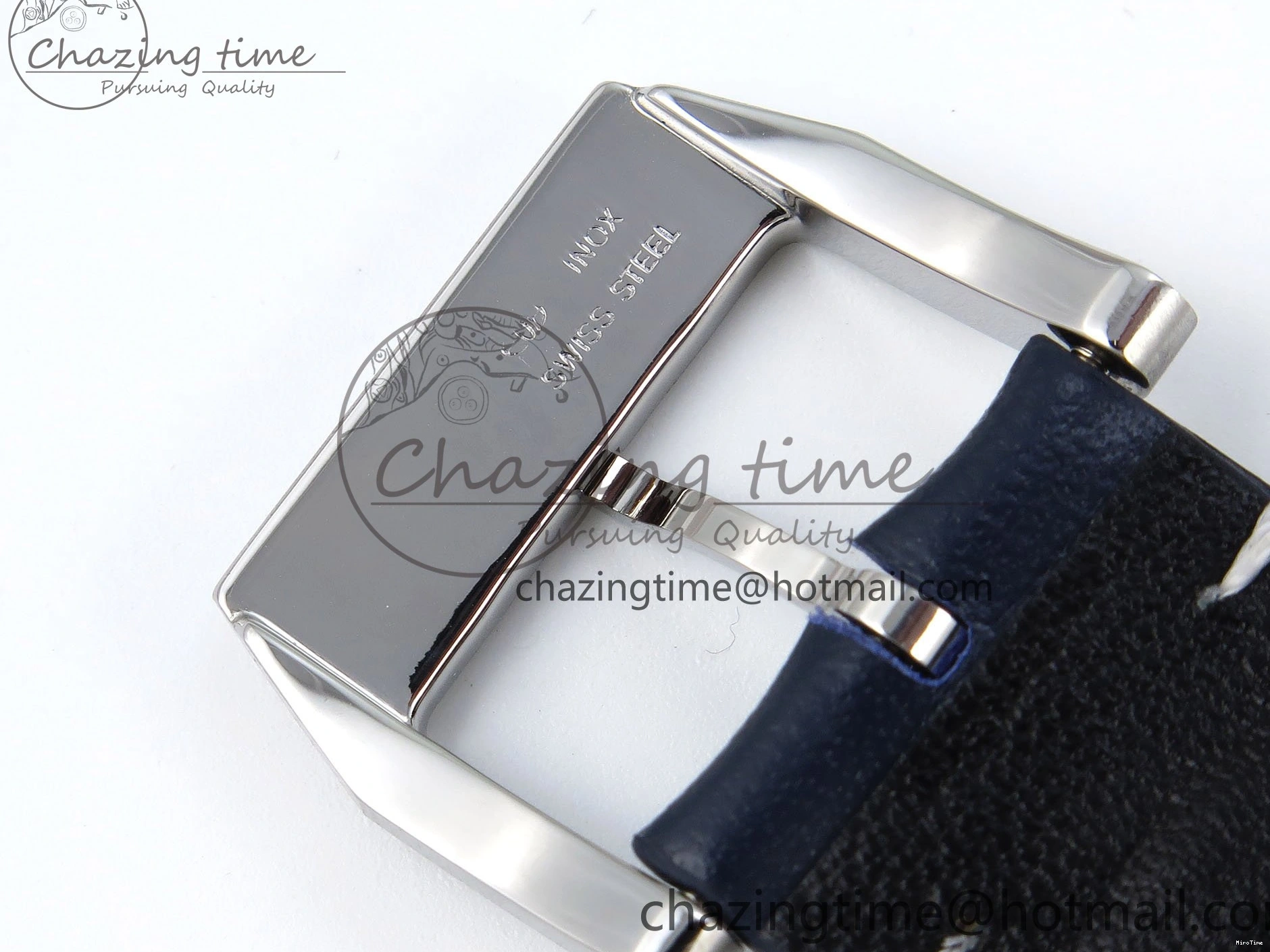 MIROTIME 0401 DailyWear Pilot Mark XX BLSF 1:1 Best Edition Blue Dial on Blue Leather Strap MIYOTA 7022